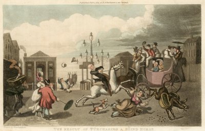 El resultado de comprar un caballo ciego de Thomas Rowlandson