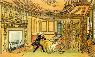 La visita del Dr. Syntax a la Viuda Esperanzada de Thomas Rowlandson