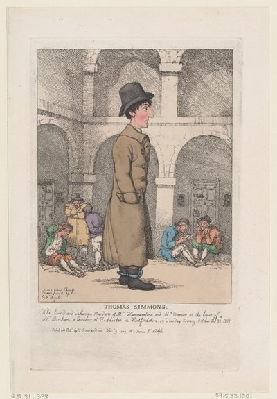 Thomas Simmons de Thomas Rowlandson