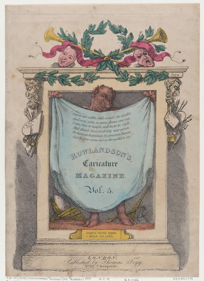 Página de título, Caricature Magazine de Rowlandson, Vol. 5, 1808 de Thomas Rowlandson