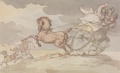 Dos gigas en apuros de Thomas Rowlandson