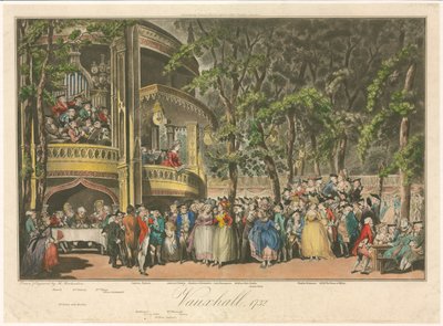 Vauxhall, 1732 de Thomas Rowlandson