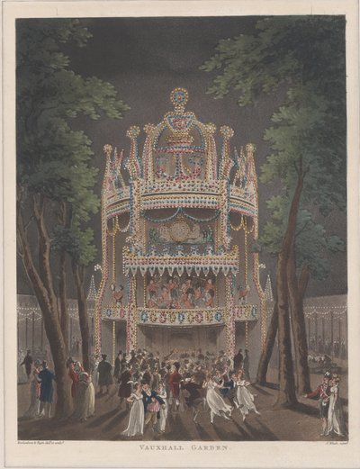Jardín de Vauxhall de Thomas Rowlandson