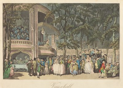 Jardines de Vauxhall de Thomas Rowlandson