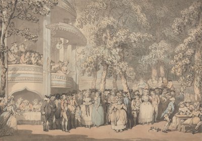 Jardines Vauxhall de Thomas Rowlandson
