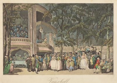 Jardines de Vauxhall de Thomas Rowlandson