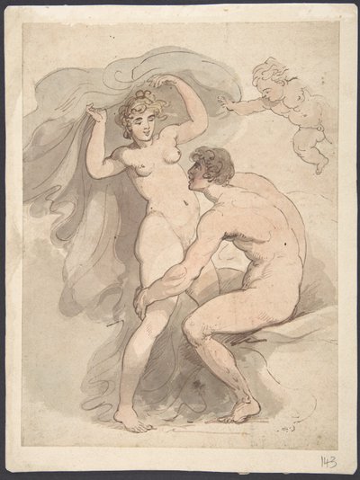 Venus, Anquises y Cupido de Thomas Rowlandson