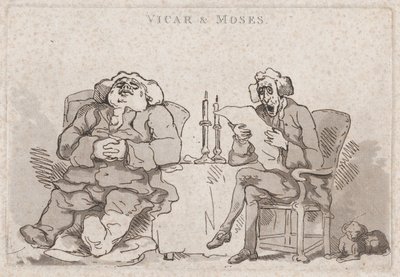 Vicar y Moses de Thomas Rowlandson