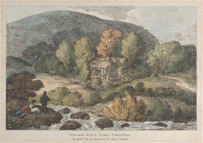 Vista del río Camel Cornwall, de Vistas en Cornwall de Thomas Rowlandson