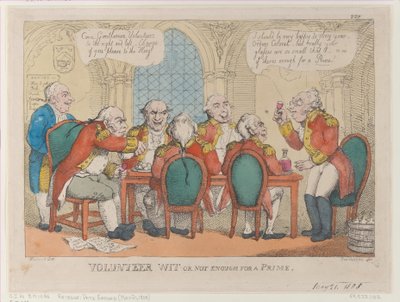 Ingenio voluntario o no suficiente para un primer ministro, 21 de mayo de 1808 de Thomas Rowlandson
