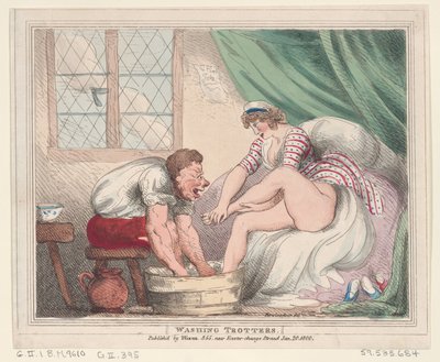 Lavado de pezuñas, 20 de enero de 1800 de Thomas Rowlandson