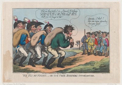 Volamos de Noche, o los Corsarios Interceptados, 27 de agosto de 1808 de Thomas Rowlandson