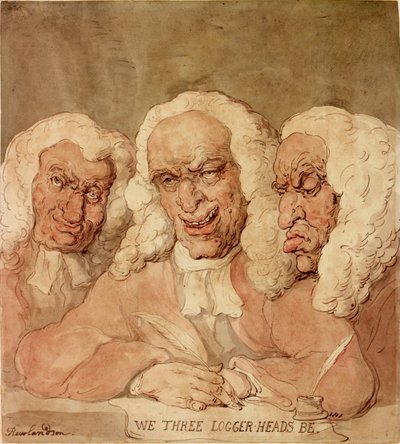 Nosotros tres cabezas de leñadores, c.1805 de Thomas Rowlandson