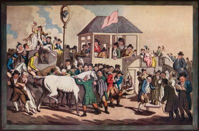 Pesando, c1789 de Thomas Rowlandson