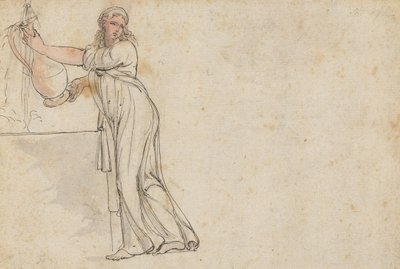 La mujer junto al pozo de Thomas Rowlandson
