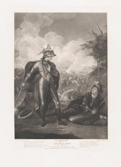 Príncipe Enrique, Hotspur y Falstaff Shakespeare, Rey Enrique..., primera publicación 1796, reeditado 1852 de Thomas Ryder