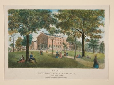 Internado West-Town (vista suroeste), condado de Chester, Pensilvania. de Thomas S. Sinclair