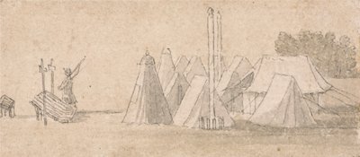 Escena del campamento de Thomas Sandby