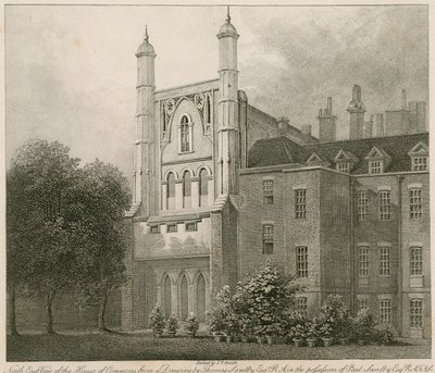 Vista noreste de la Cámara de los Comunes de un dibujo de Thomas Sandby RA de Thomas Sandby