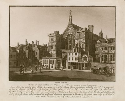 Vista noroeste del Salón de Westminster de Thomas Sandby
