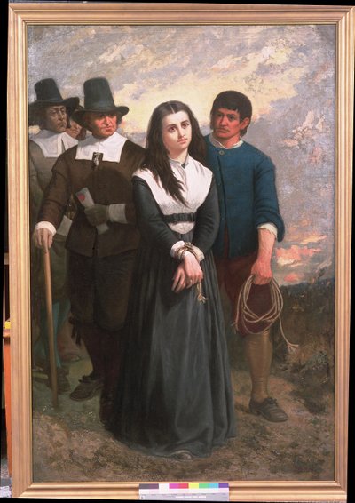 Colina de las brujas (El mártir de Salem) 1869 de Thomas Satterwhite Noble