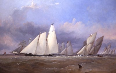El América en Cowes, 1852 de Thomas Sewell Robins