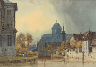 Vista de la iglesia de Nuestra Señora de Hanswijk, Malinas (Bélgica) de Thomas Shotter Boys