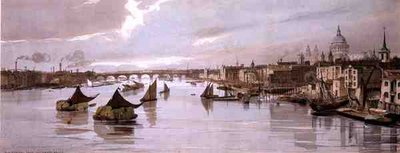 Blackfriars, desde el Puente de Southwark, de 