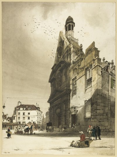 Iglesia de St. Etienne du Mont, París de Thomas Shotter Boys