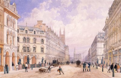 Viaducto de Holborn, Londres, 1871 de Thomas Shotter Boys