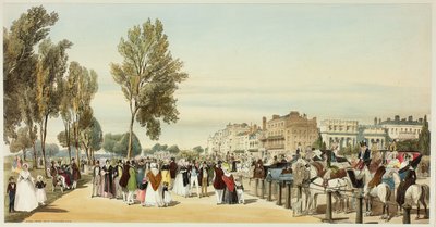 Hyde Park Cerca de Crosvenor Gate, lámina dieciséis de Vistas Originales de Londres como Es de Thomas Shotter Boys