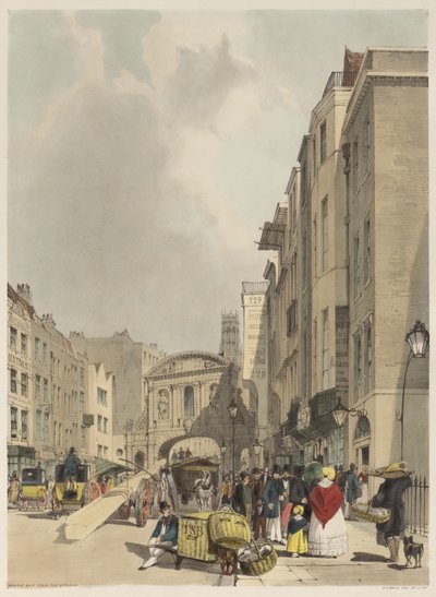 Londres tal como es: Temple Bar, desde el Strand de Thomas Shotter Boys