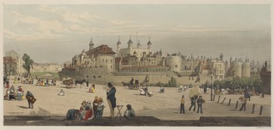 Londres tal como es: La Torre y la Casa de la Moneda, desde Great Tower Hill de Thomas Shotter Boys