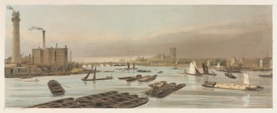 Londres tal como es: Westminster, desde el Puente de Waterloo, 1842 de Thomas Shotter Boys