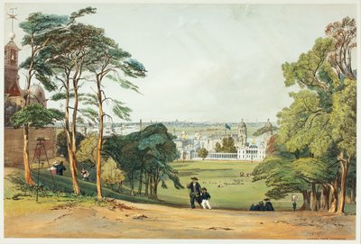 Londres, desde Greenwich, placa cinco de Vistas originales de Londres tal como es de Thomas Shotter Boys
