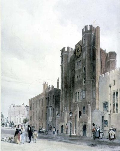 Frente norte del Palacio de St. James desde Cleveland Row de Thomas Shotter Boys