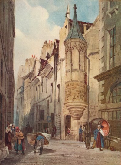 Escena de Calle en París La Casa del Almirante Coligny, 1831, 1923 de Thomas Shotter Boys