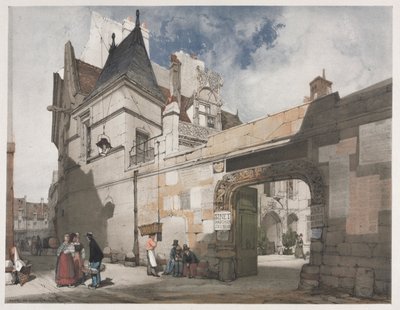 Arquitectura pintoresca en París, Gante, Amberes, Rouen: Hôtel de Cluny, París de Thomas Shotter Boys