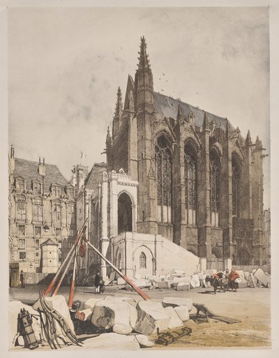 Arquitectura pintoresca en París, Gante, Amberes, Ruan: La Sainte Chapelle, París de Thomas Shotter Boys