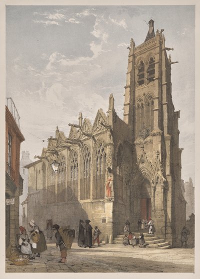 Arquitectura pintoresca en París, Gante, Amberes, Ruan: San Severino, París de Thomas Shotter Boys