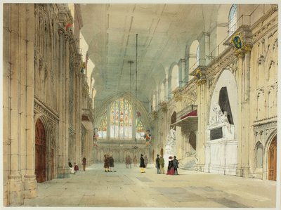 El Guildhall, lámina 25 de Vistas originales de Londres tal como es de Thomas Shotter Boys