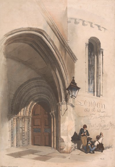 Portada de un conjunto de litografías de Londres de Thomas Shotter Boys