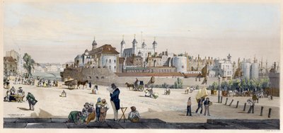 Torre de Londres y Casa de la Moneda desde Great Tower Hill de Thomas Shotter Boys