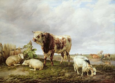 Ganado en el Prado de Thomas Sidney Cooper
