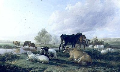 En los prados de White Hall, Canterbury de Thomas Sidney Cooper