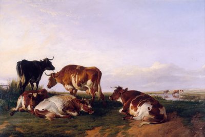 Paisaje y ganado de Thomas Sidney Cooper