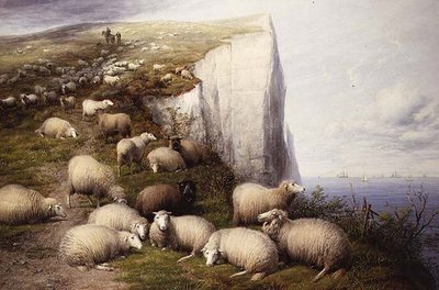 En los acantilados de Kent de Thomas Sidney Cooper
