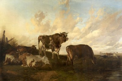 Reposo en los prados, 1851 de Thomas Sidney Cooper