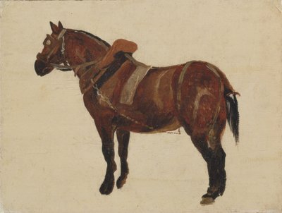 Estudio de un caballo de trabajo de Thomas Sidney Cooper