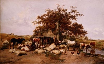El descanso del mediodía de Thomas Sidney Cooper